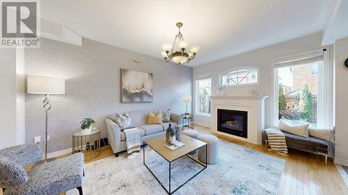 24 Pavlova Crescent, Richmond Hill, ON - Indoor Photo Showing Living Room With Fireplace