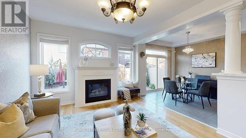 24 Pavlova Crescent, Richmond Hill, ON - Indoor Photo Showing Living Room With Fireplace