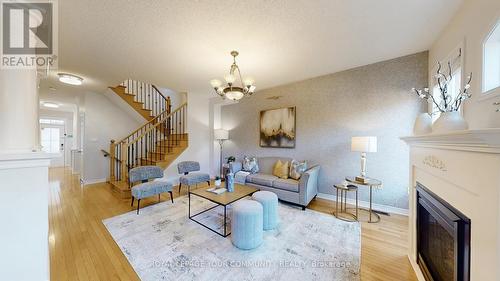 24 Pavlova Crescent, Richmond Hill, ON - Indoor Photo Showing Living Room With Fireplace