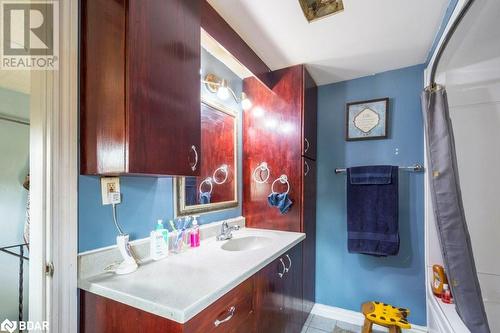 Bathroom with tile patterned floors and vanity - 48 North Trent Street, Frankford, ON - Indoor Photo Showing Bathroom