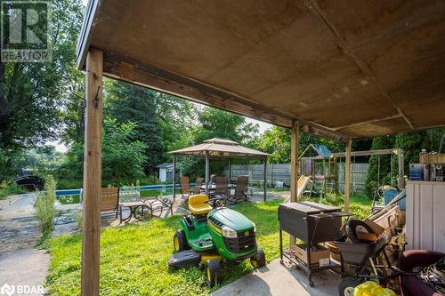 View of patio / terrace with a gazebo - 48 North Trent Street, Frankford, ON - Outdoor With Deck Patio Veranda