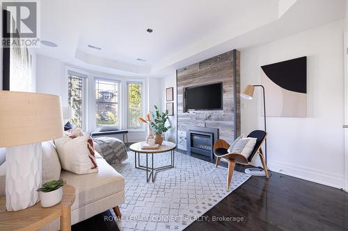 33 Beatrice Street, Toronto, ON - Indoor Photo Showing Living Room With Fireplace