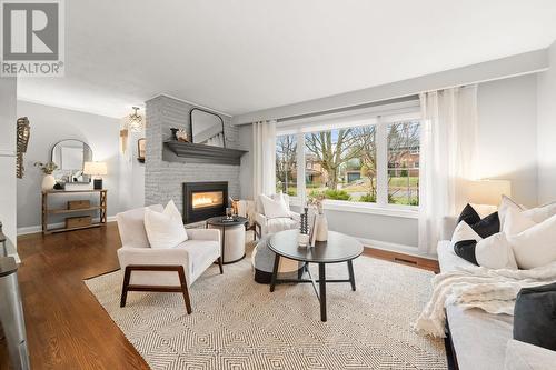 668 Stannor Drive, Peterborough (Monaghan), ON - Indoor Photo Showing Living Room With Fireplace