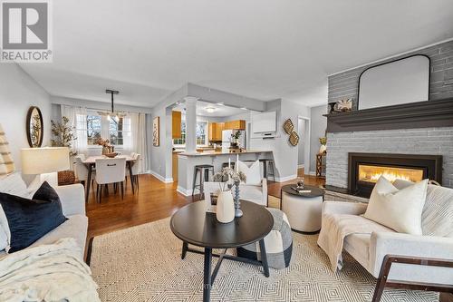 668 Stannor Drive, Peterborough (Monaghan), ON - Indoor Photo Showing Living Room With Fireplace