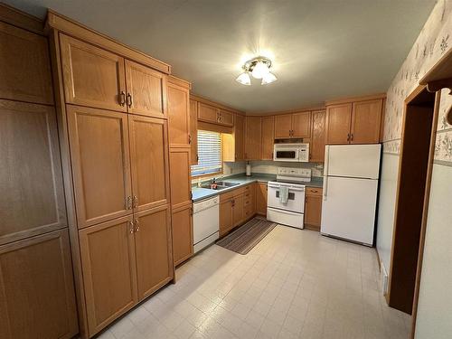 346 Eighth Avenue S, Kenora, ON - Indoor Photo Showing Kitchen With Double Sink