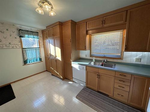 346 Eighth Avenue S, Kenora, ON - Indoor Photo Showing Kitchen With Double Sink