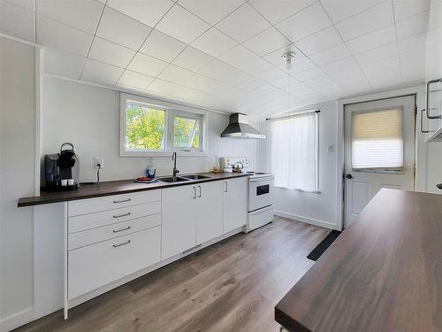 248 Government Road, Keewatin, ON - Indoor Photo Showing Kitchen With Double Sink