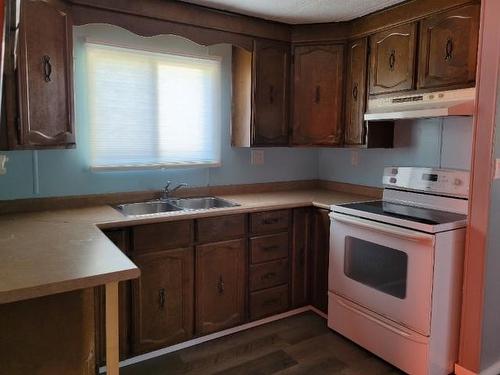 56 Chomitsa Trailer Park, Dryden, ON - Indoor Photo Showing Kitchen With Double Sink