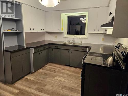 203 2Nd Avenue N, Stenen, SK - Indoor Photo Showing Kitchen With Double Sink