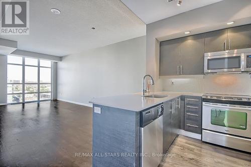 1421 - 85 East Liberty Street, Toronto, ON - Indoor Photo Showing Kitchen With Stainless Steel Kitchen With Upgraded Kitchen