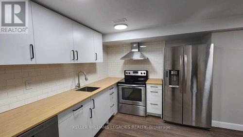 Bsmt - 70 Lambeth Street, Brampton, ON - Indoor Photo Showing Kitchen With Stainless Steel Kitchen