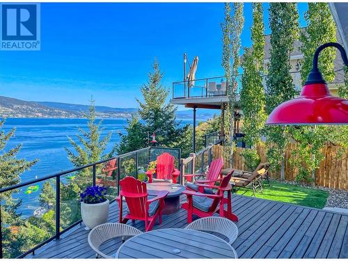 7016 Barcelona Drive Unit# 6, Kelowna, BC - Outdoor With Body Of Water With Deck Patio Veranda