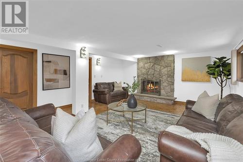 6845 Disputed Road, Lasalle, ON - Indoor Photo Showing Living Room With Fireplace