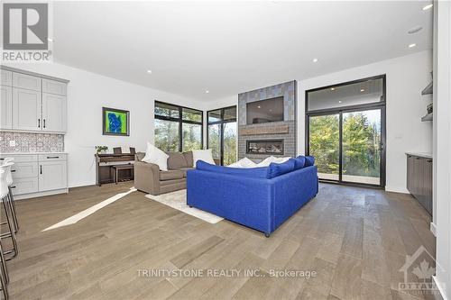 2068 Richmond Road, Lanark, ON - Indoor Photo Showing Living Room With Fireplace