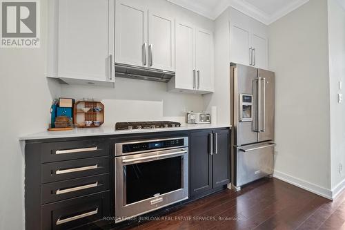 11 - 4080 Parkside Village Drive, Mississauga, ON - Indoor Photo Showing Kitchen With Stainless Steel Kitchen