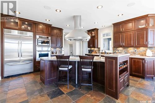 106 Mission Ridge, Aberdeen Rm No. 373, SK - Indoor Photo Showing Kitchen With Stainless Steel Kitchen With Upgraded Kitchen