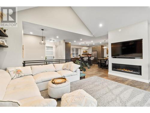 2173 Coldwater Drive, Kamloops, BC - Indoor Photo Showing Living Room With Fireplace