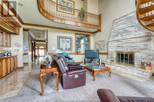 300 Elmgrove Drive, Lakeshore, ON - Indoor Photo Showing Living Room With Fireplace