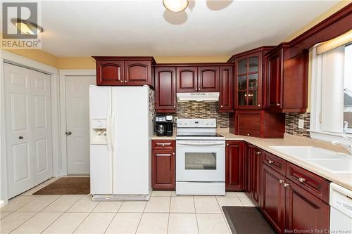 23 Camelot, Moncton, NB - Indoor Photo Showing Kitchen With Double Sink