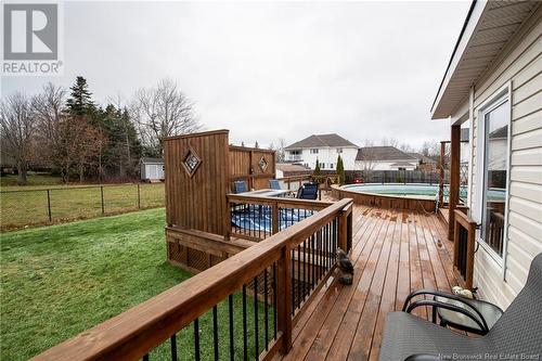 23 Camelot, Moncton, NB - Outdoor With Deck Patio Veranda With Exterior