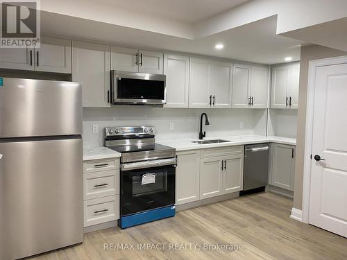 Bsmnt - 1724 Douglas Langtree Drive, Oshawa, ON - Indoor Photo Showing Kitchen With Stainless Steel Kitchen