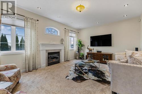 240 Borealis Avenue, Aurora, ON - Indoor Photo Showing Living Room With Fireplace