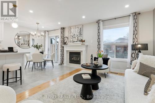 41 Katrina Court, Toronto, ON - Indoor Photo Showing Living Room With Fireplace