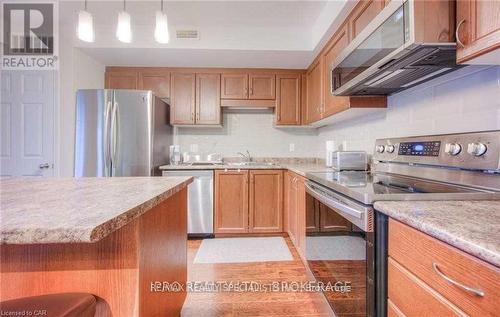 8J - 1460 Highland Road W, Kitchener, ON - Indoor Photo Showing Kitchen With Stainless Steel Kitchen