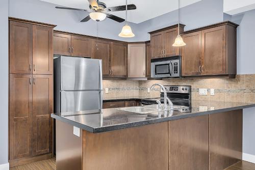 307-3533 Carrington Road, West Kelowna, BC - Indoor Photo Showing Kitchen With Stainless Steel Kitchen With Double Sink