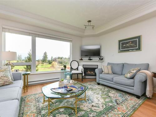 333-3666 Royal Vista Way, Courtenay, BC - Indoor Photo Showing Living Room With Fireplace