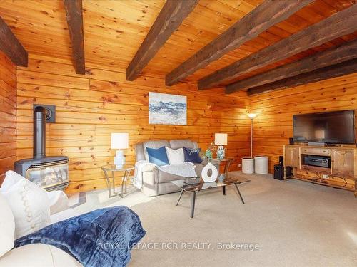 12850 Regional Rd 39 Rd, Uxbridge, ON - Indoor Photo Showing Living Room With Fireplace