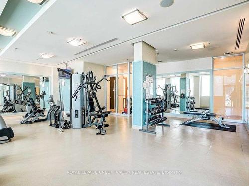 1201-100 John St, Brampton, ON - Indoor Photo Showing Gym Room