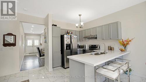 316 Father Tobin Road, Brampton, ON - Indoor Photo Showing Kitchen With Stainless Steel Kitchen With Double Sink With Upgraded Kitchen