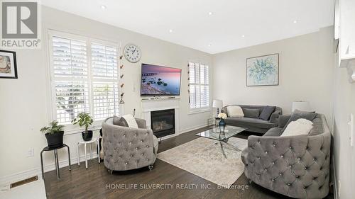 316 Father Tobin Road, Brampton, ON - Indoor Photo Showing Living Room With Fireplace