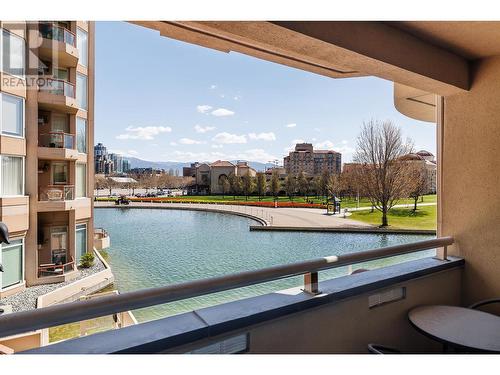 Upper Patio Deck - 1156 Sunset Drive Unit# 113, Kelowna, BC - Outdoor With Body Of Water