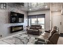 1156 Sunset Drive Unit# 113, Kelowna, BC  - Indoor Photo Showing Living Room With Fireplace 