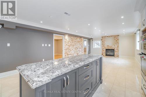 98 Ner Israel (Bsmt) Drive, Vaughan, ON - Indoor Photo Showing Kitchen With Fireplace With Upgraded Kitchen