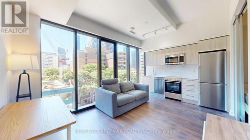 403 - 28 Wellesley Street E, Toronto, ON - Indoor Photo Showing Kitchen With Stainless Steel Kitchen