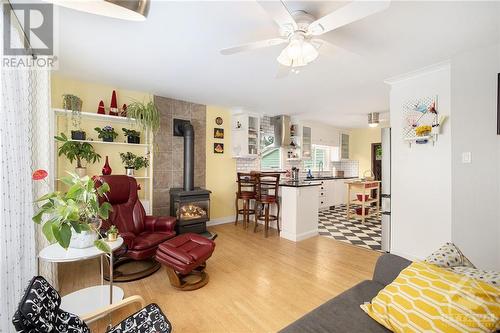 9 Robinson Street, Perth, ON - Indoor Photo Showing Living Room With Fireplace