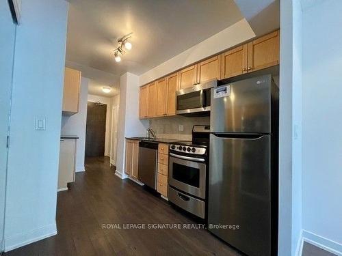 702-50 Lynn Williams St, Toronto, ON - Indoor Photo Showing Kitchen With Stainless Steel Kitchen