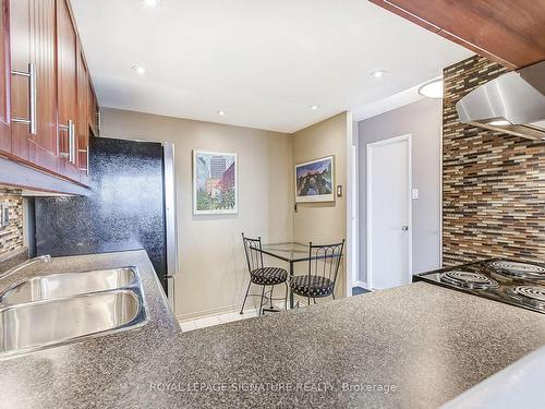 1203-75 King St E, Mississauga, ON - Indoor Photo Showing Kitchen With Double Sink