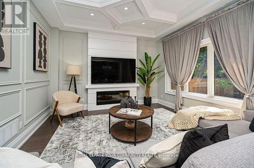 102 Ruggles Avenue, Richmond Hill, ON - Indoor Photo Showing Living Room With Fireplace