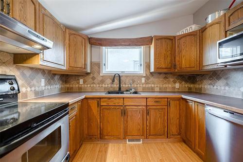 350 Trent Avenue, Winnipeg, MB - Indoor Photo Showing Kitchen With Double Sink