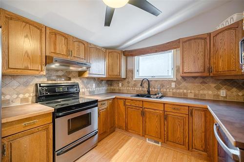 350 Trent Avenue, Winnipeg, MB - Indoor Photo Showing Kitchen With Double Sink