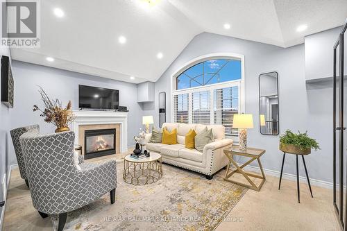 4716 Doug Wright Drive, Burlington, ON - Indoor Photo Showing Living Room With Fireplace