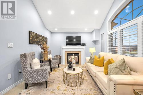 4716 Doug Wright Drive, Burlington, ON - Indoor Photo Showing Living Room With Fireplace