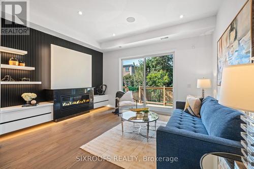 42 Orley Avenue, Toronto, ON - Indoor Photo Showing Living Room With Fireplace