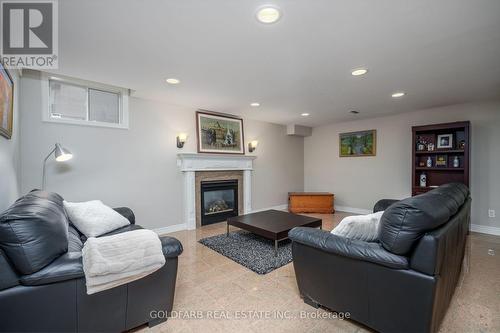 215 Thomson Creek Boulevard, Vaughan, ON - Indoor Photo Showing Living Room With Fireplace