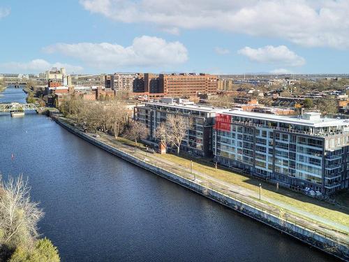 Aerial photo - 605-2175 Rue St-Patrick, Montréal (Le Sud-Ouest), QC - Outdoor With Body Of Water With View