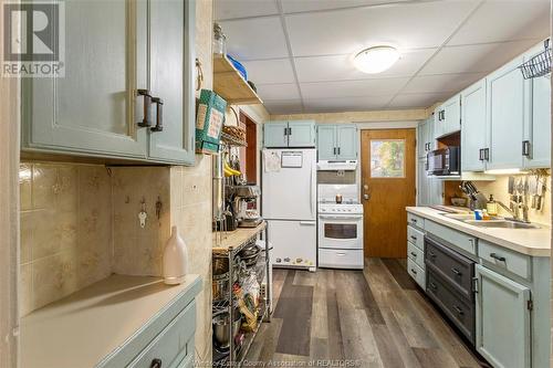 1349 Moy Avenue, Windsor, ON - Indoor Photo Showing Kitchen With Double Sink